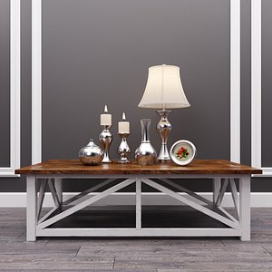 Marshone Coffee Table and  Rishona Accessory Set