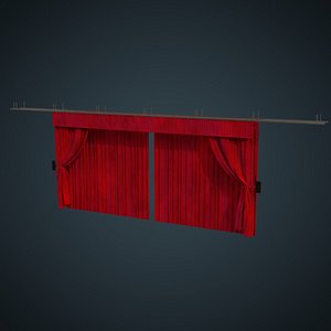 Curtain 1A 3D model