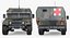 Mini Ambulance Military Car HMMWV m996 Camo 3D Model