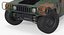 Mini Ambulance Military Car HMMWV m996 Camo 3D Model
