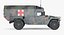 Mini Ambulance Military Car HMMWV m996 Camo 3D Model