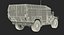 Mini Ambulance Military Car HMMWV m996 Camo 3D Model
