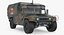Mini Ambulance Military Car HMMWV m996 Camo 3D Model