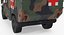 Mini Ambulance Military Car HMMWV m996 Camo 3D Model