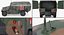 Mini Ambulance Military Car HMMWV m996 Camo 3D Model