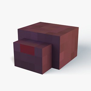 3D Minecraft Endermite Rig model