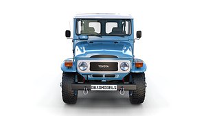 3D model toyota land cruiser interior