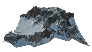 3D Snowy Mountain