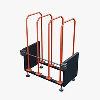 Vertical Panel Storage Rack 1100x550mm Configuration 01