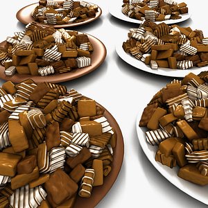 3d bonbon sugar candies model