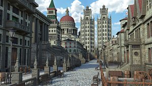 3D street classic fantasy