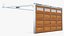 Mechanic Garage Door Wooden Rigged for Cinema 4D