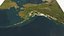 United States, Canada, Mexico, Alaska, Hawai realistic map pbr enviroment