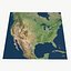 United States, Canada, Mexico, Alaska, Hawai realistic map pbr enviroment