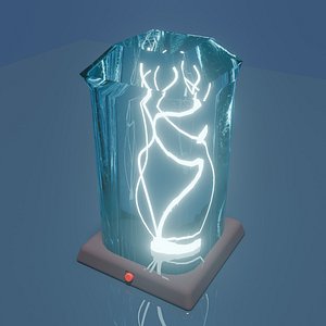 Lamp tree in a cap 3D model