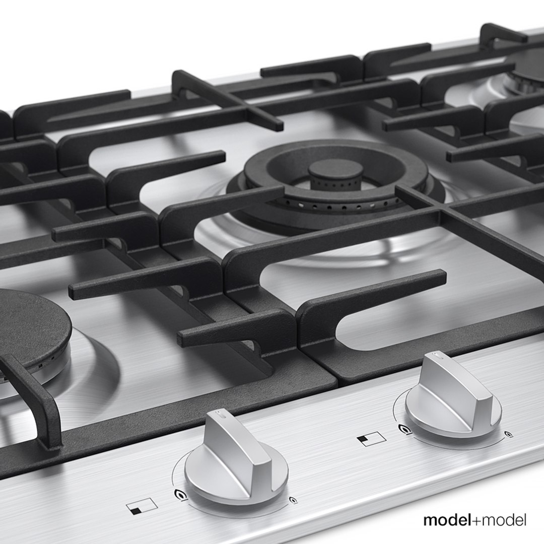 Miele Gas Cooktops 3d Model