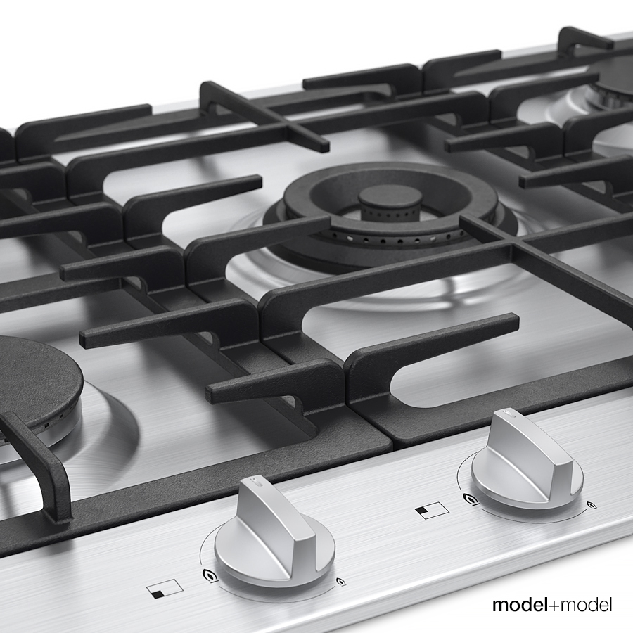 miele gas cooktops 3d model