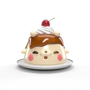 Cute smile caramel pudding puppy