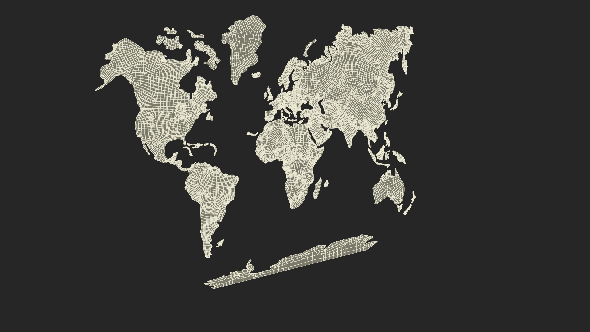 Wood Created World Map 3D Model - TurboSquid 2202813