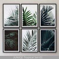 JUNIQE Tropical Set-01 Framed