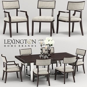 lexington whittier-beverly palace table-chair 3D model