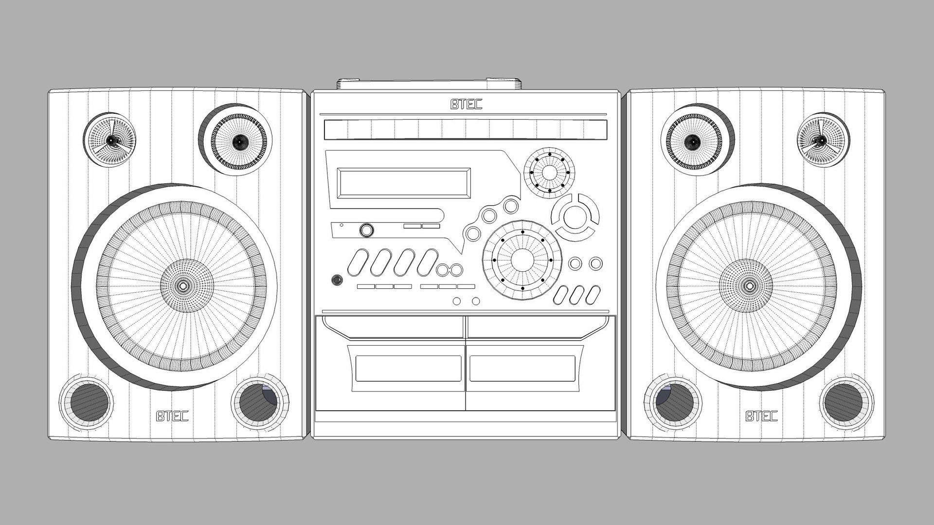 Stereo with CD Changer Cassette Player and Tuner 3D model https://p.turbosquid.com/ts-thumb/v4/P0GATr/wH/wire1/jpg/1720873332/1920x1080/fit_q87/41d5bbef3521035bf3ee7c7e84cb24fec69cfdc1/wire1.jpg