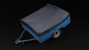 Old Soviet trailer 3D model