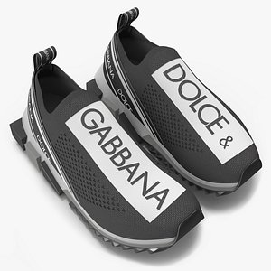 3D model Sneakers Dolce Gabbana Sorrento Black