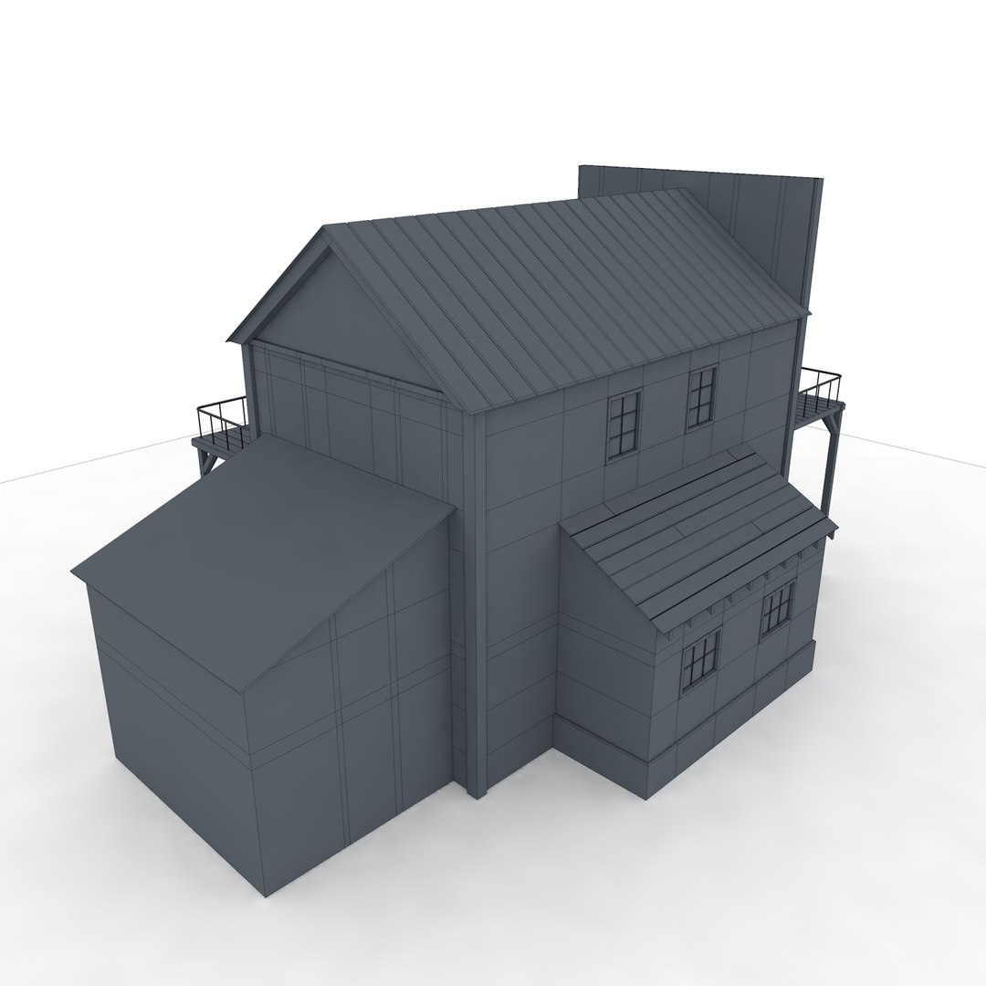 3D Western House Games Model - TurboSquid 1355505