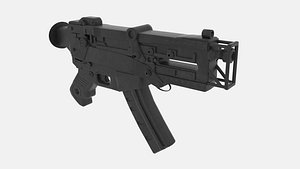 3D model fallout 3 smg