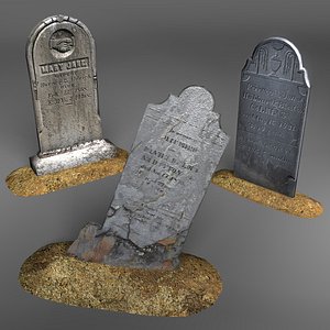 gravestones cemetery obj