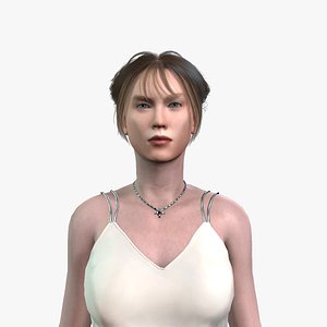 3D High Quality 3D Model of a Woman