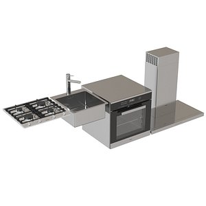 3D kitchen appliances 01