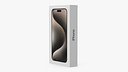 Apple iPhone 15 Pro Max Natural Titanium Packaging Box