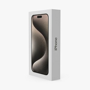Apple iPhone 15 Pro Max Natural Titanium Packaging Box