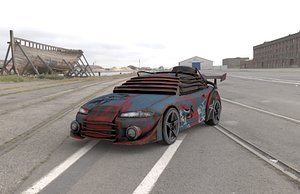 3d model sportcar vehicle coupe