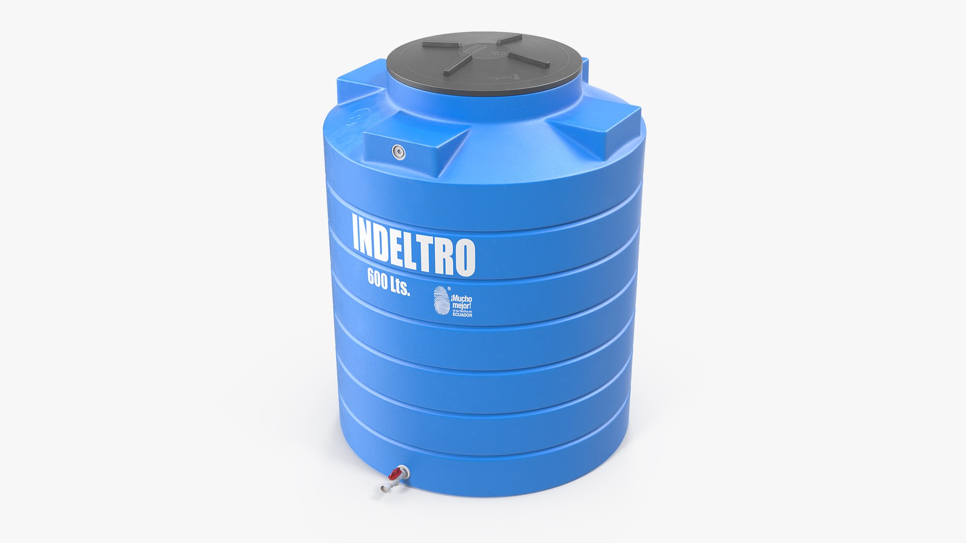 Plastic Water Storage Tank 600L 3D model preview