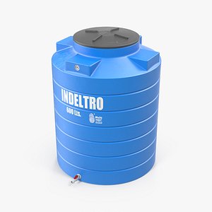 3D plastic water storage tank model