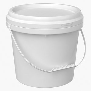Plastic Paint Bucket 3D