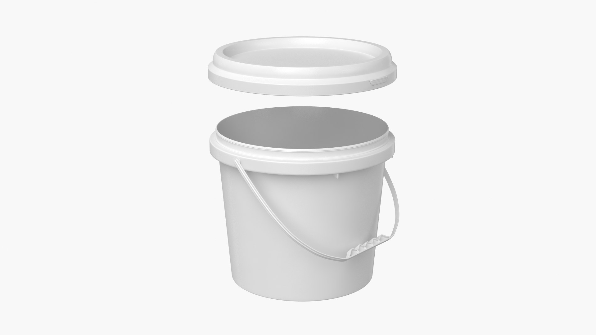 Plastic Paint Bucket 3D TurboSquid 1930278