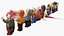 Conjunto de zombies sangrientos de Lego