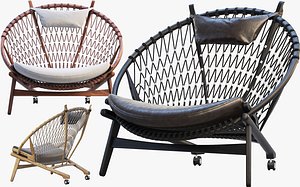 pp130 circle chair 3 3D model