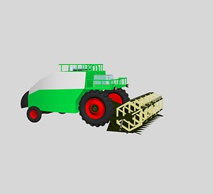 cartoon Combine harvester 3D model