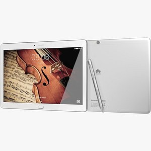 realistic huawei mediapad m2 3d model
