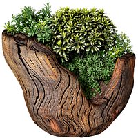 Flowerbed Outdoor Plants Wooden Garden flowerpot vase Planter 3D model