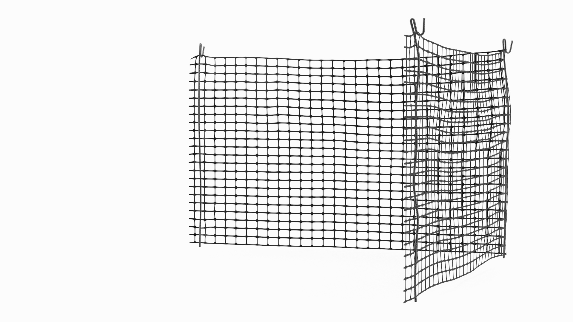 Plastic Security Mesh Fence Corner Black Model TurboSquid 2047644