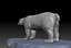 Escultura semiestilizada de oso polar