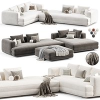 Arbiter Corner sectional fabric sofa by Maxalto