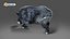 Fur Wild Boar V08 Rigged e Animação