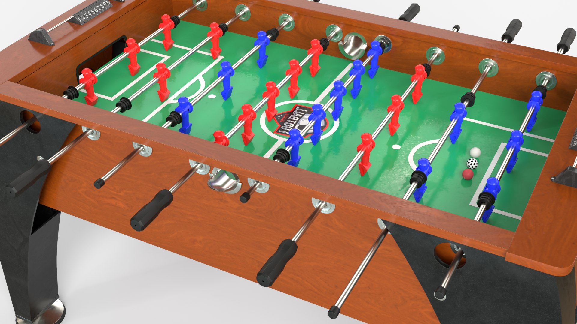3D Three Colors Of Football Tables In A Collection - TurboSquid 2196999
